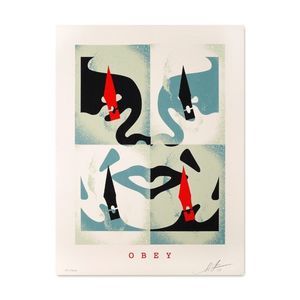 2019 Shepard Fairey Giant Cut It Up Do It Yourself Blue Obey S/N XX/500 18"x24"